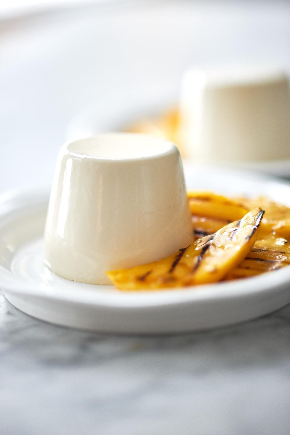 Chai Seaweed Panna Cotta With Mango